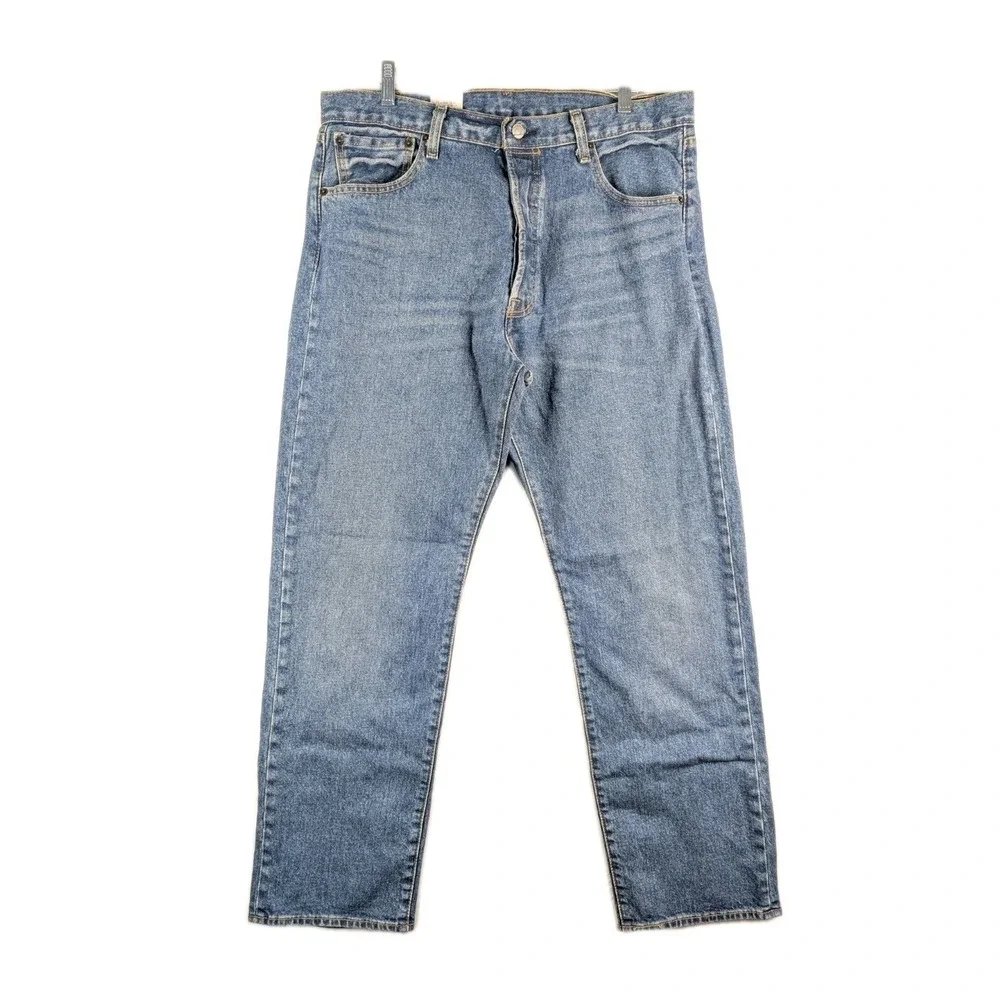 Levis 501 Original‎ Jeans Mens 36X31 Blue Denim Button Fly NWT 